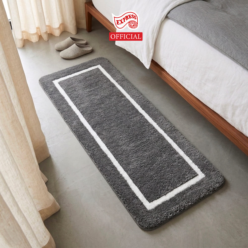 พรมเช็ดเท้ายาว EXPRESS CARPET รุ่น EL2-6 ขนาด50X120 ซม. หนา 20 มม. สีเทา 